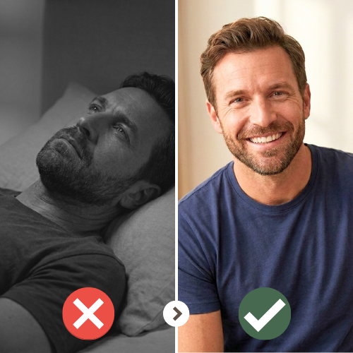 La vitalidad masculina no desaparece. Se puede recuperar.